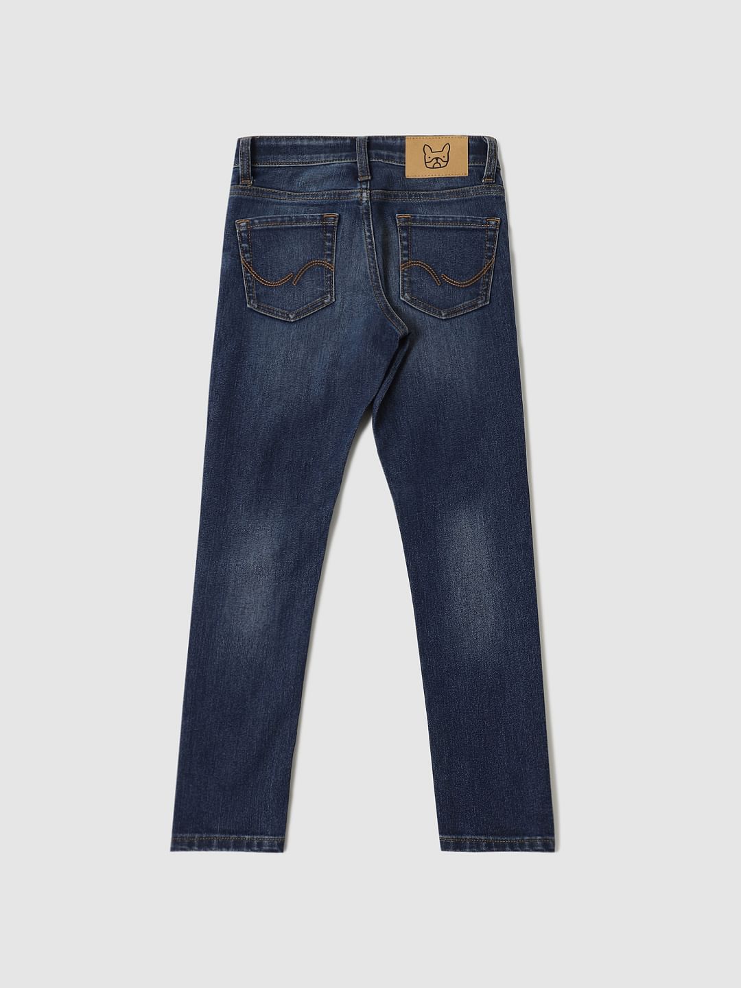 Boys Blue Mid Rise Glenn Slim Fit Jeans