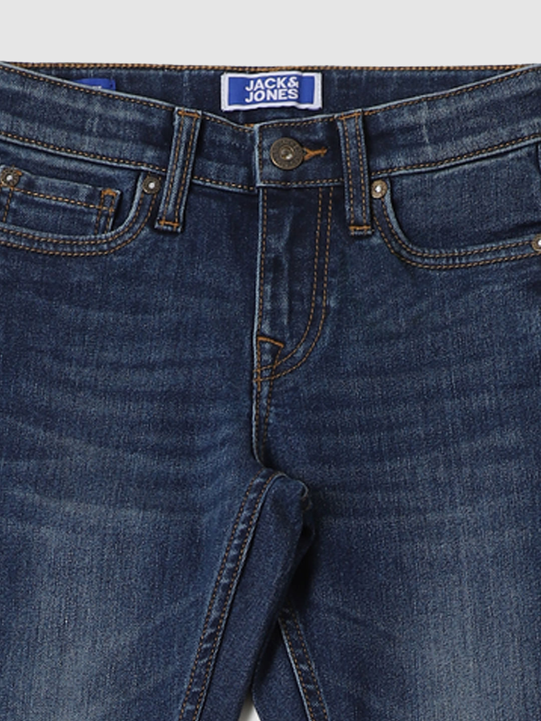 Boys Blue Mid Rise Glenn Slim Fit Jeans