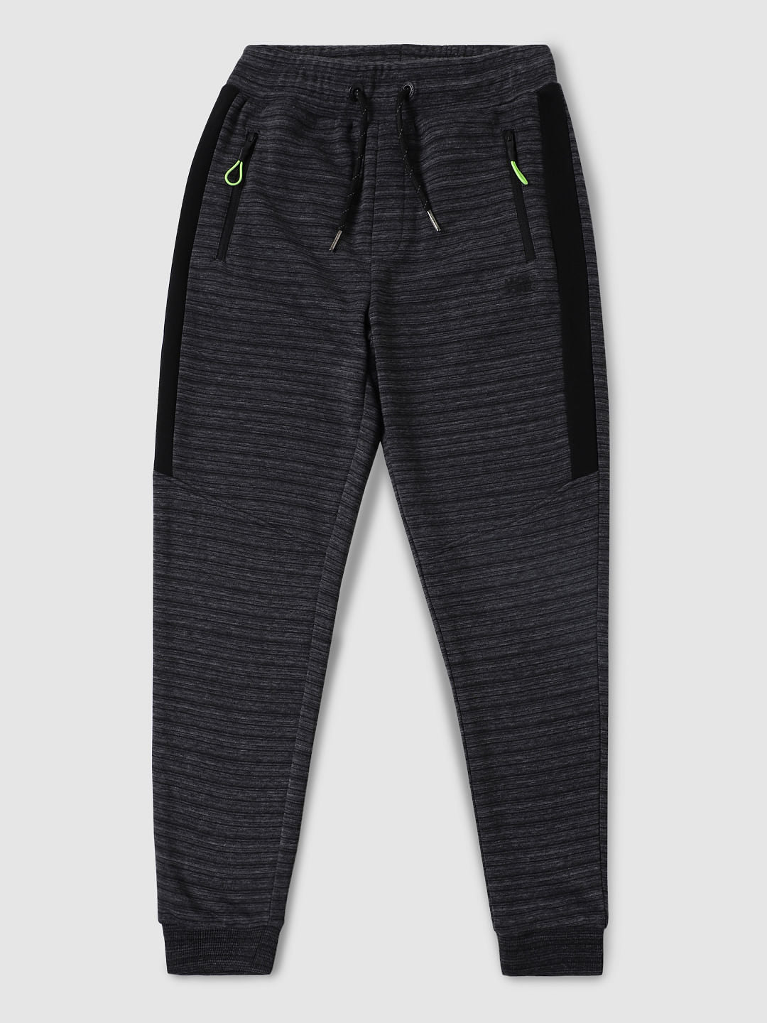 Boys Dark Grey Striped Sweatpants - 4/5Y