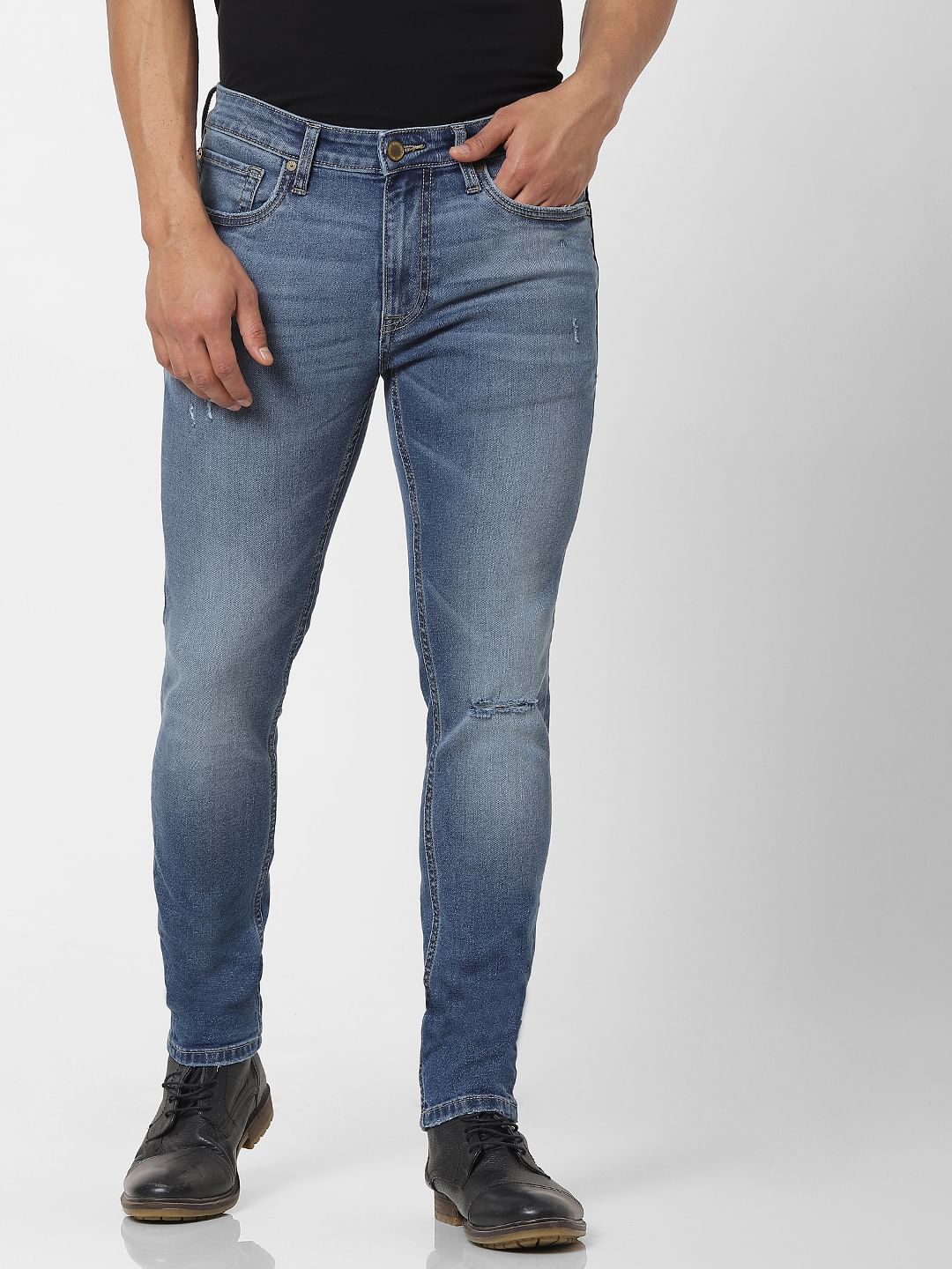 Blue Low Rise Liam Skinny Fit Jeans