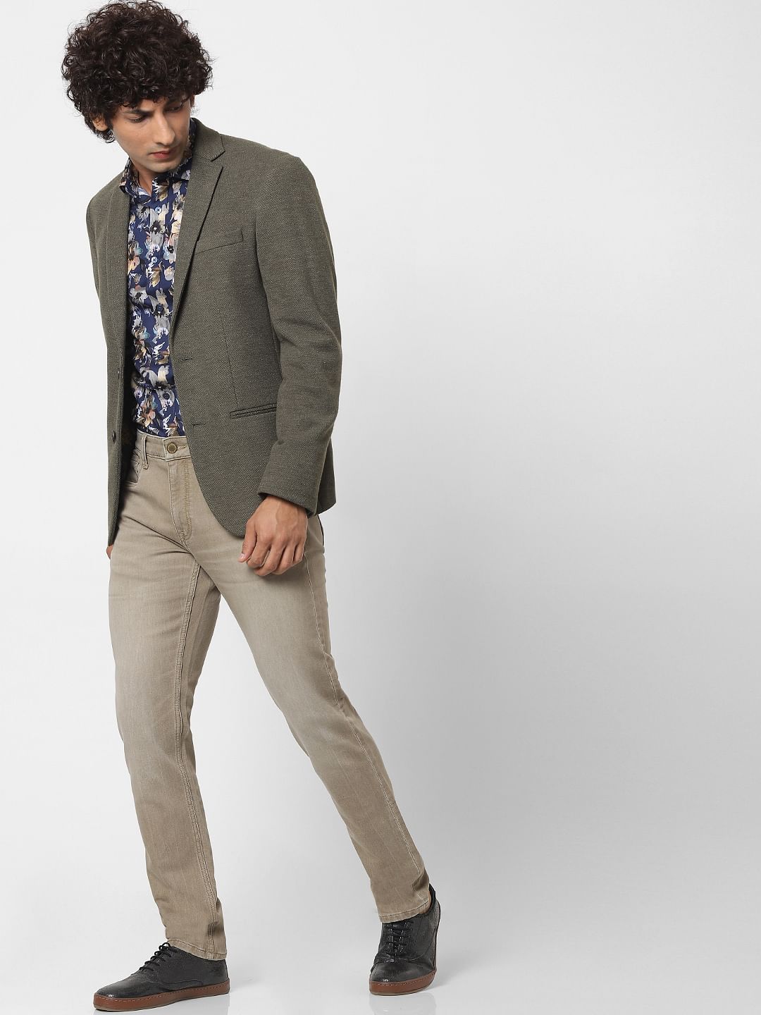Protect Grey Low Rise Glenn Slim Fit Jeans - 28/30