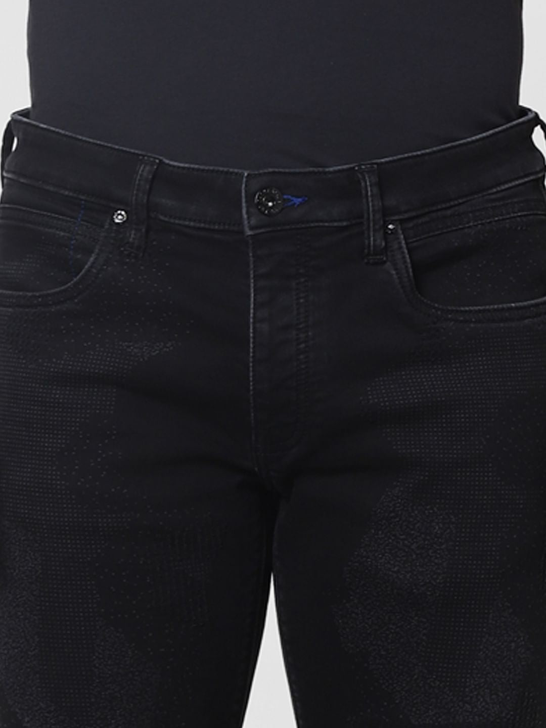 Black Low Rise Glenn Slim Fit Jeans