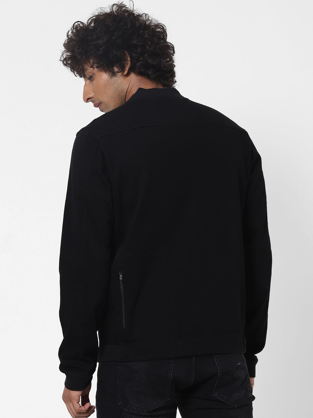 Protect Black Front Open Jacket