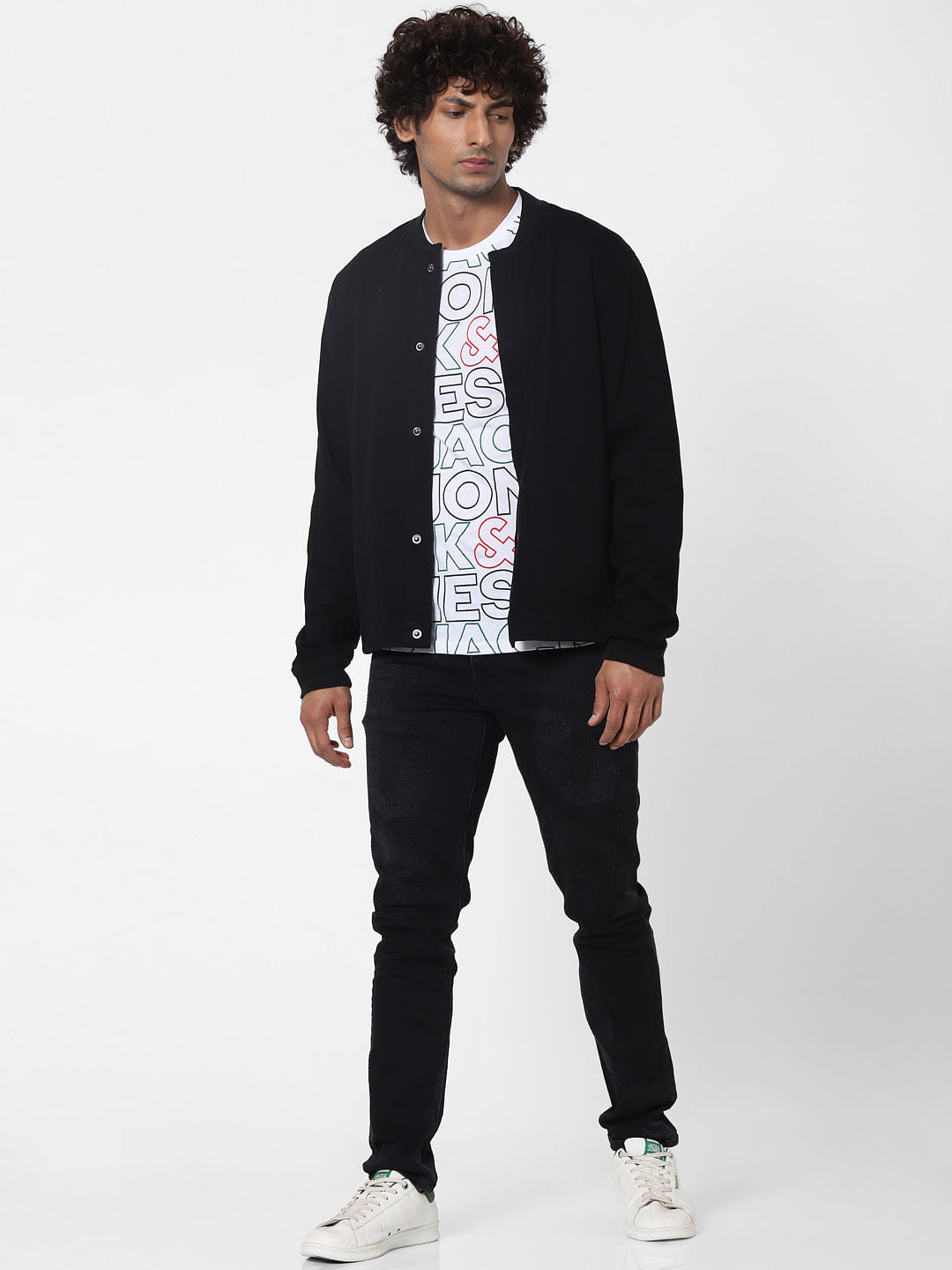 Protect Black Front Open Jacket