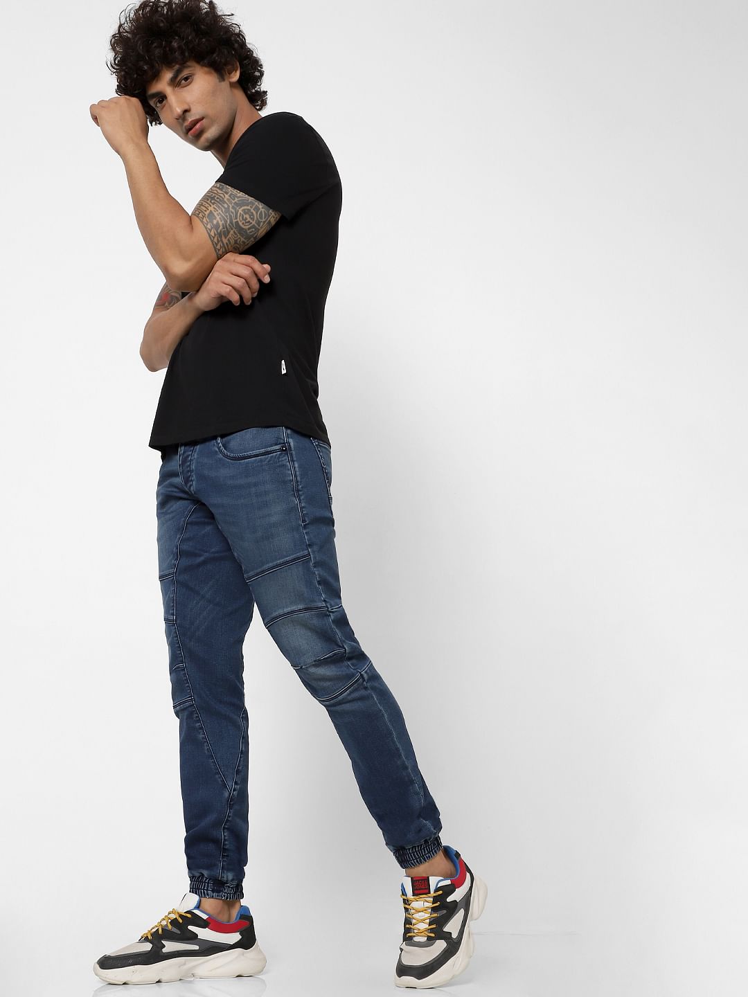Blue Low Rise Simon Anti Fit Jeans