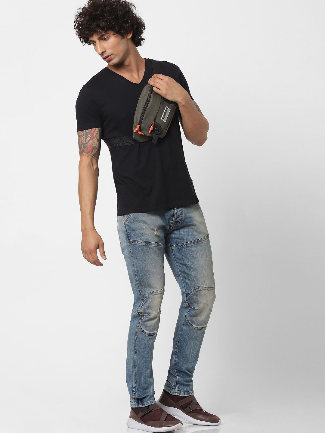 Light Blue Low Rise Simon Anti Fit Jeans - 28/30