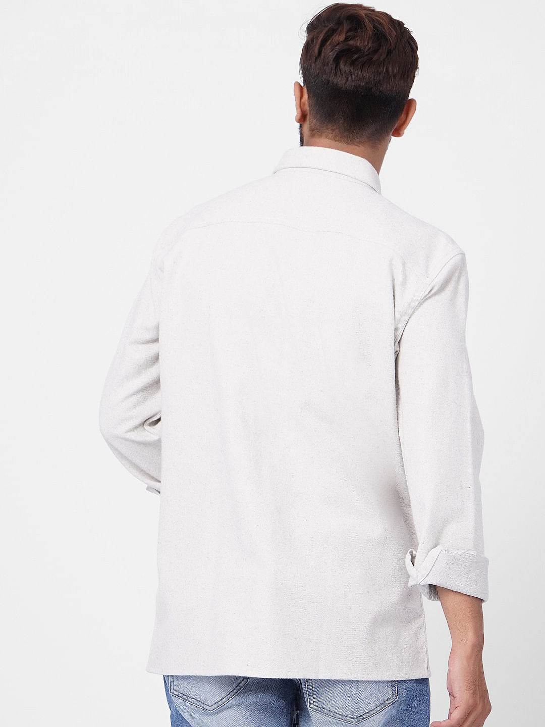 Light Grey Full Sleeves Shirt