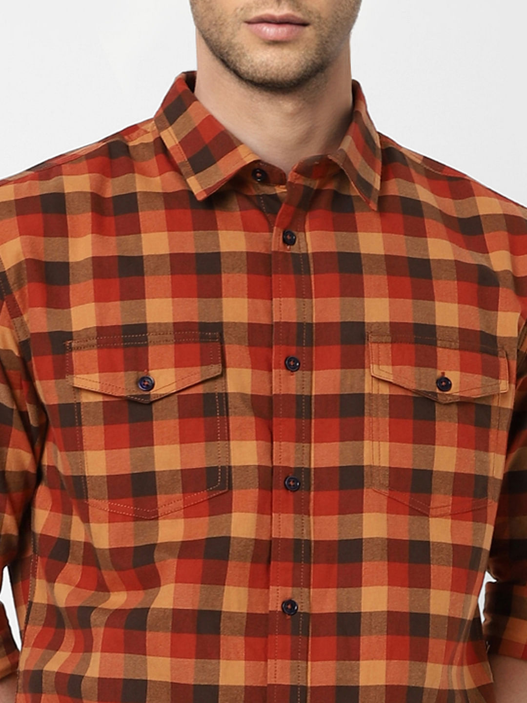 Red Check Full Sleeves Shirt