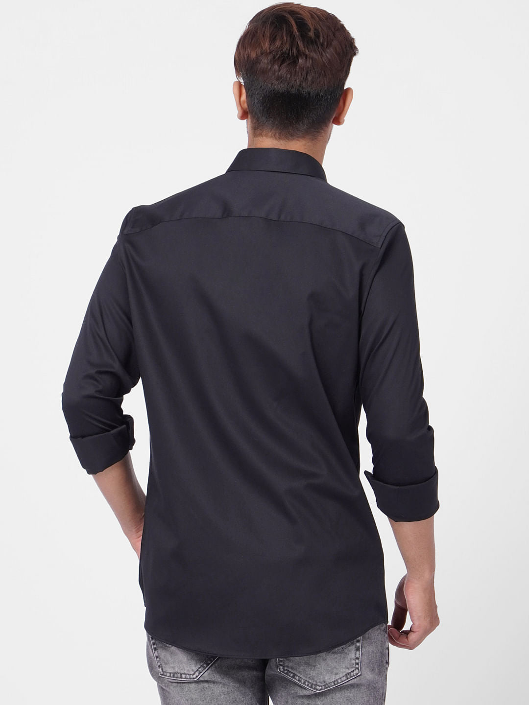 Black Formal Full Sleeves Shirt