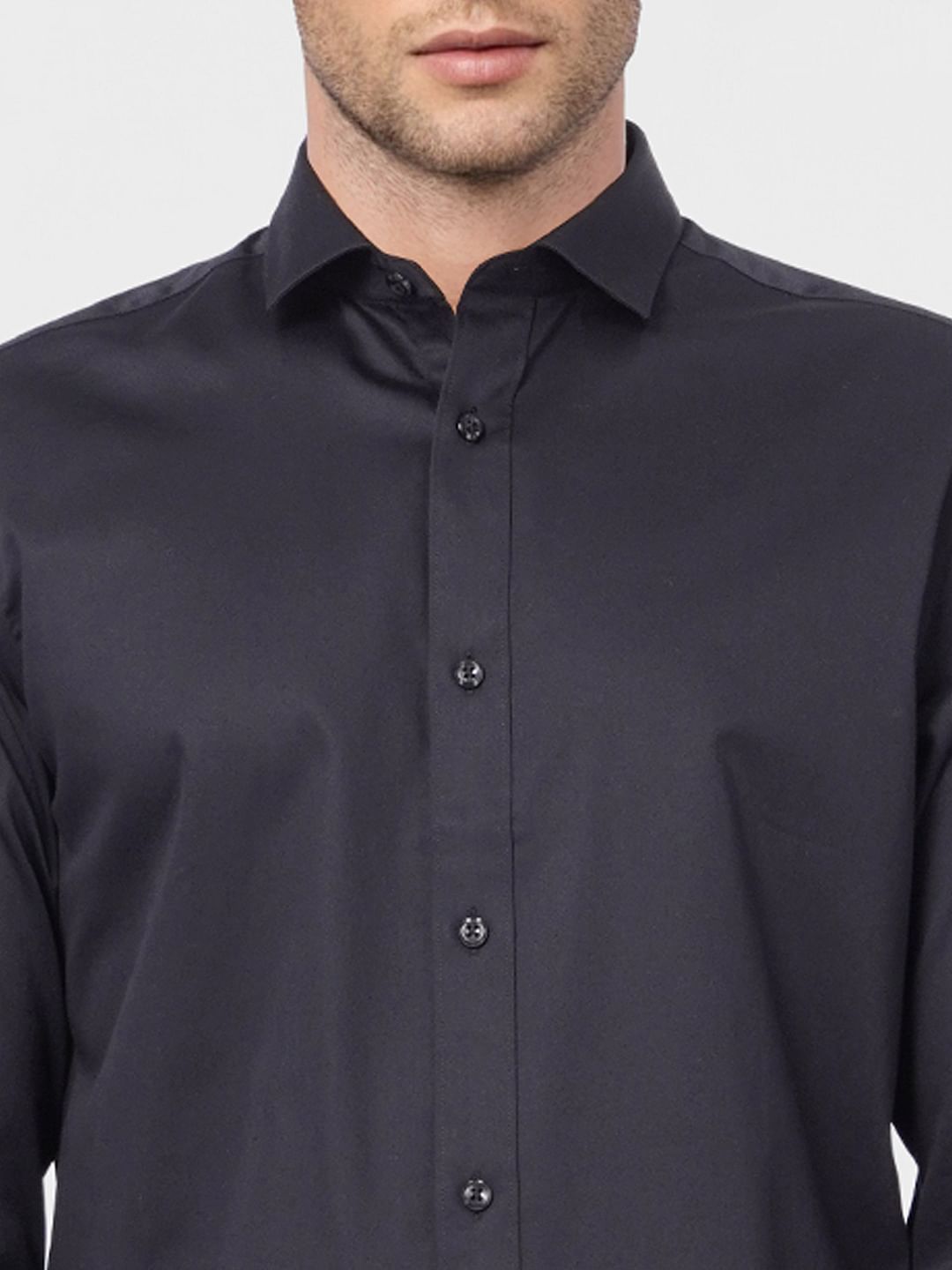 Black Formal Full Sleeves Shirt