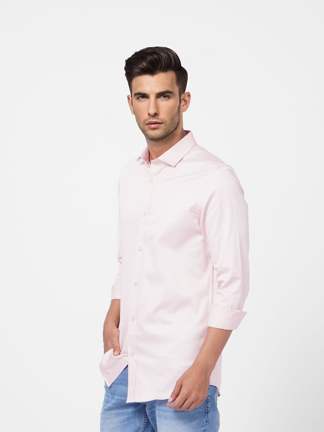 Pink Formal Full Sleeves Shirt