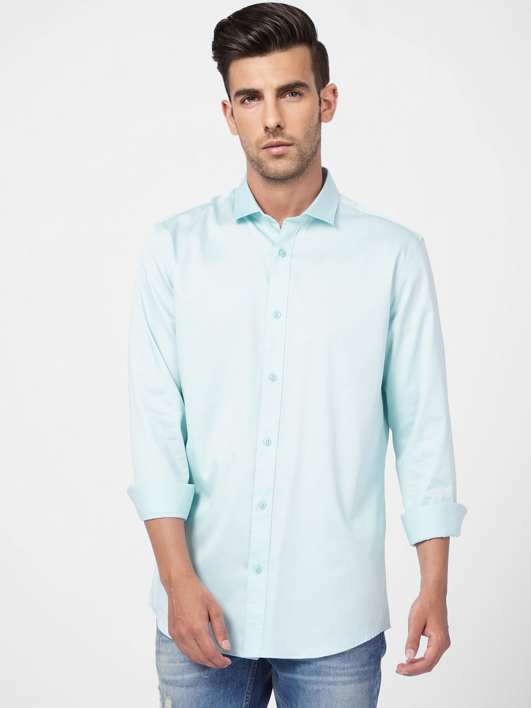 Blue Formal Full Sleeves Shirt