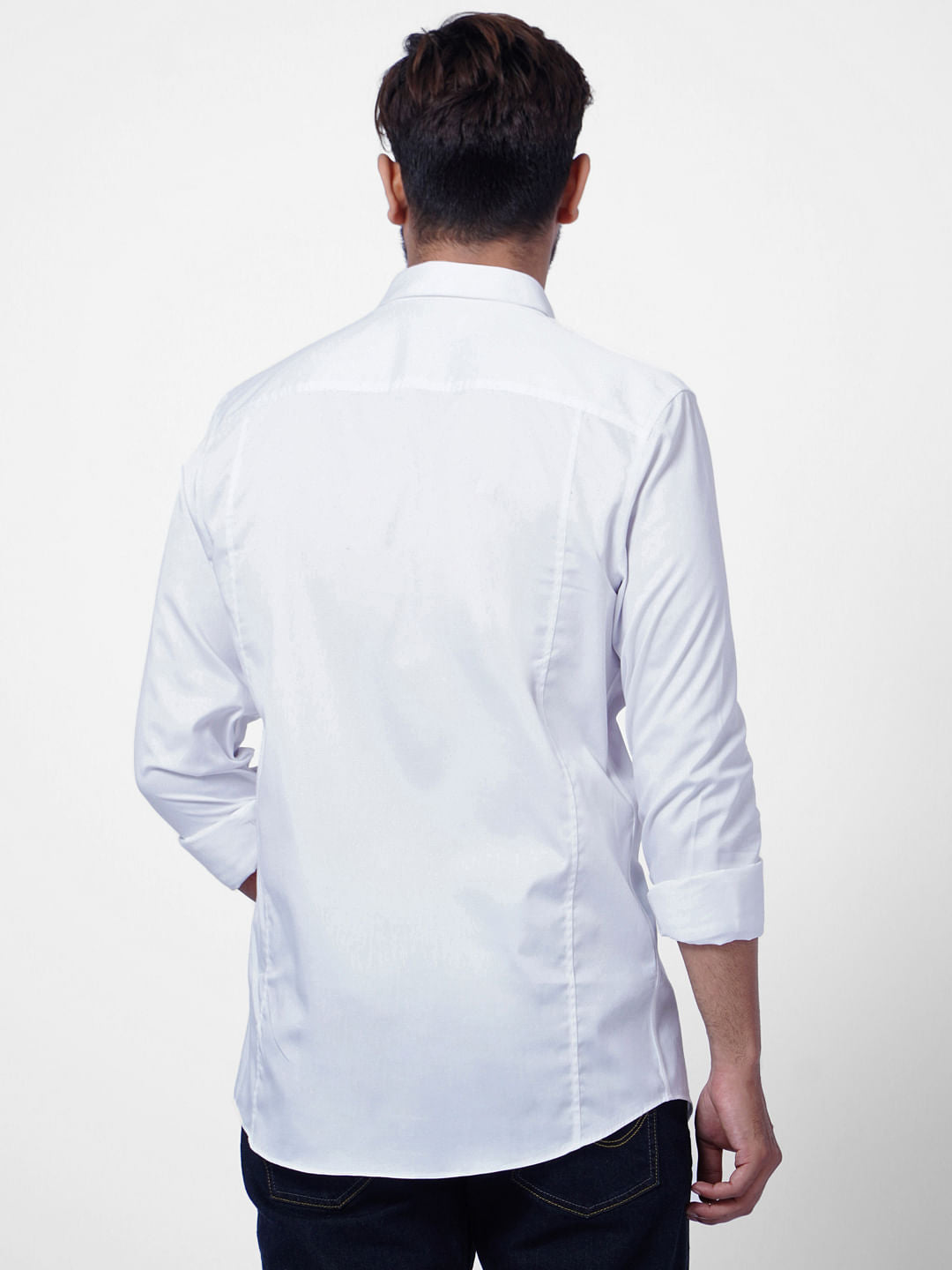 White Formal Full Sleeves Shirt