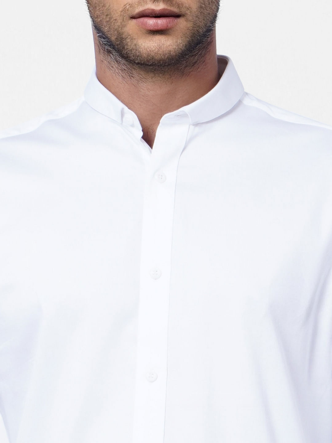 White Formal Full Sleeves Shirt