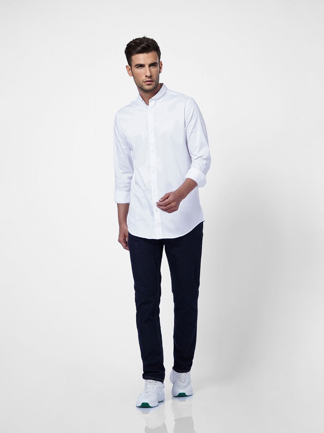 White Formal Full Sleeves Shirt