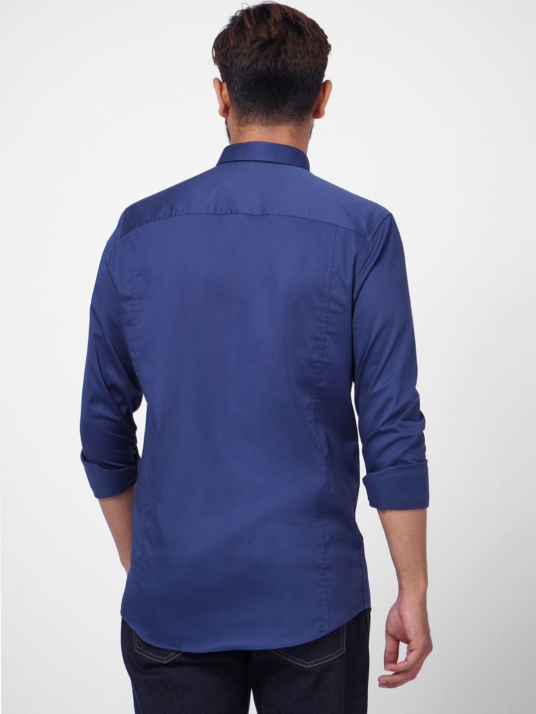Blue Formal Full Sleeves Shirt