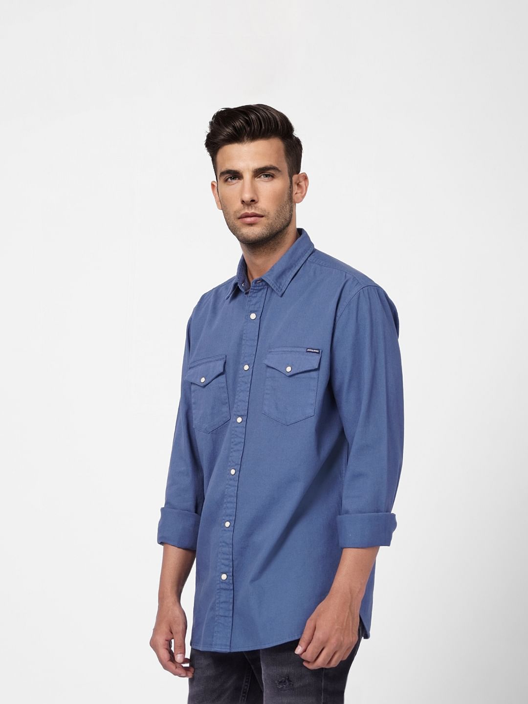 Blue Full Sleeves Shirt
