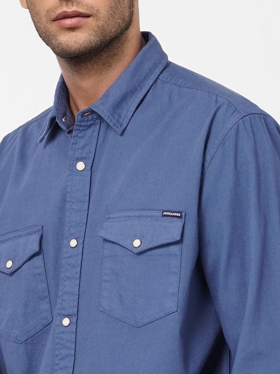 Blue Full Sleeves Shirt