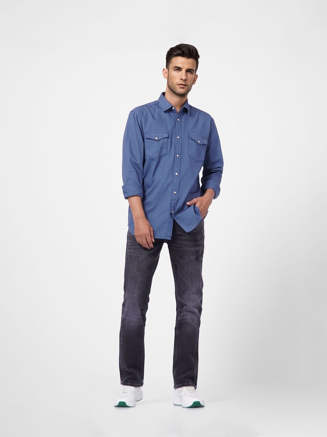 Blue Full Sleeves Shirt
