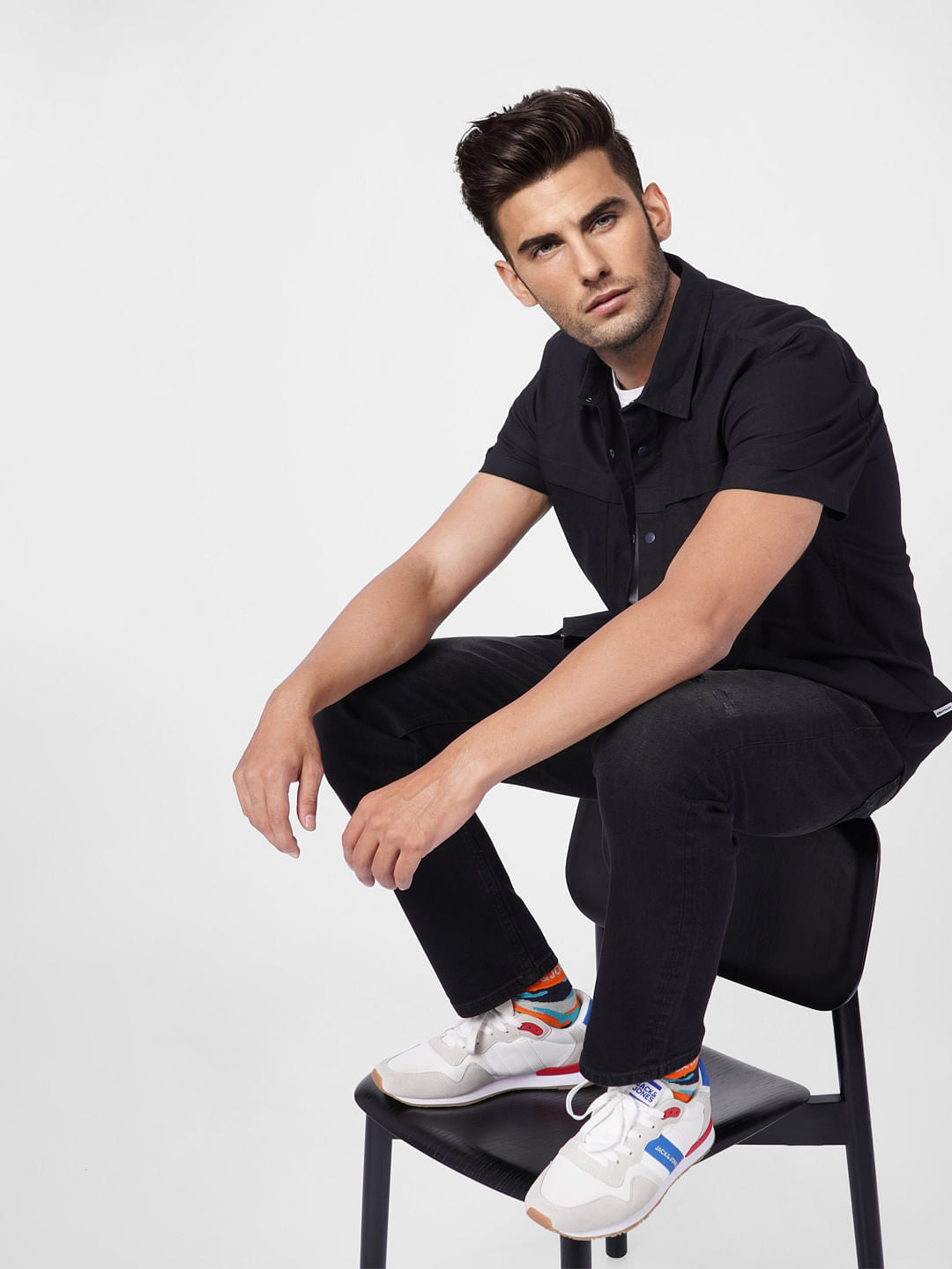 Black Short Sleeves Shirt - S