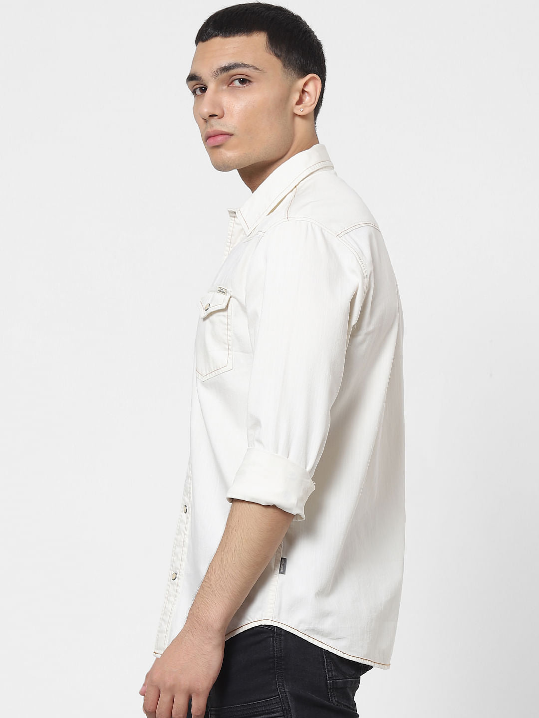 White Full Sleeves Shirt