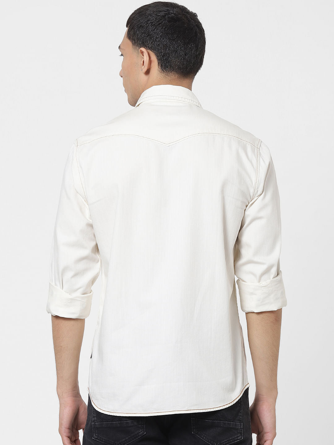 White Full Sleeves Shirt