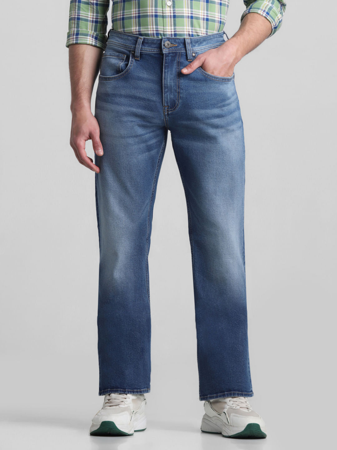 Blue High Rise Ray Bootcut Jeans - 28/30