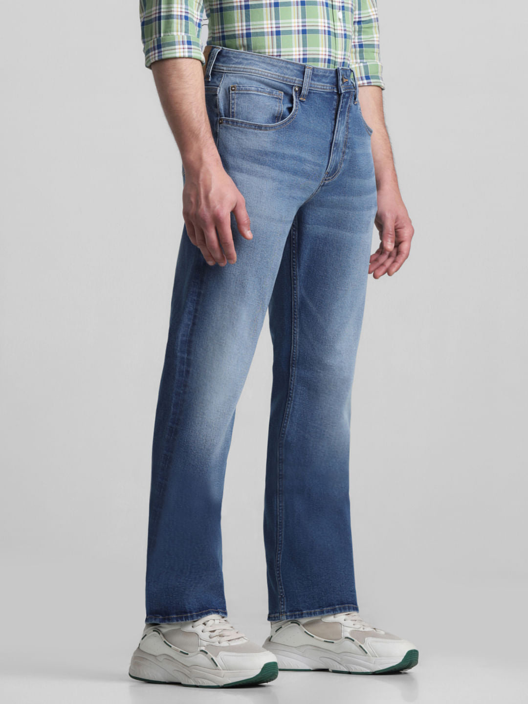Blue High Rise Ray Bootcut Jeans
