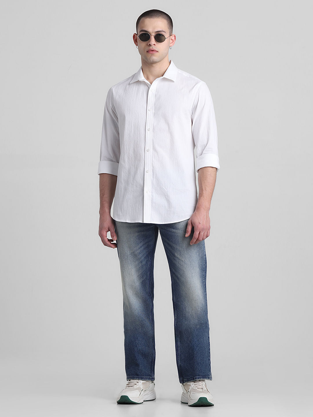 Blue High Rise Ray Bootcut Fit Jeans
