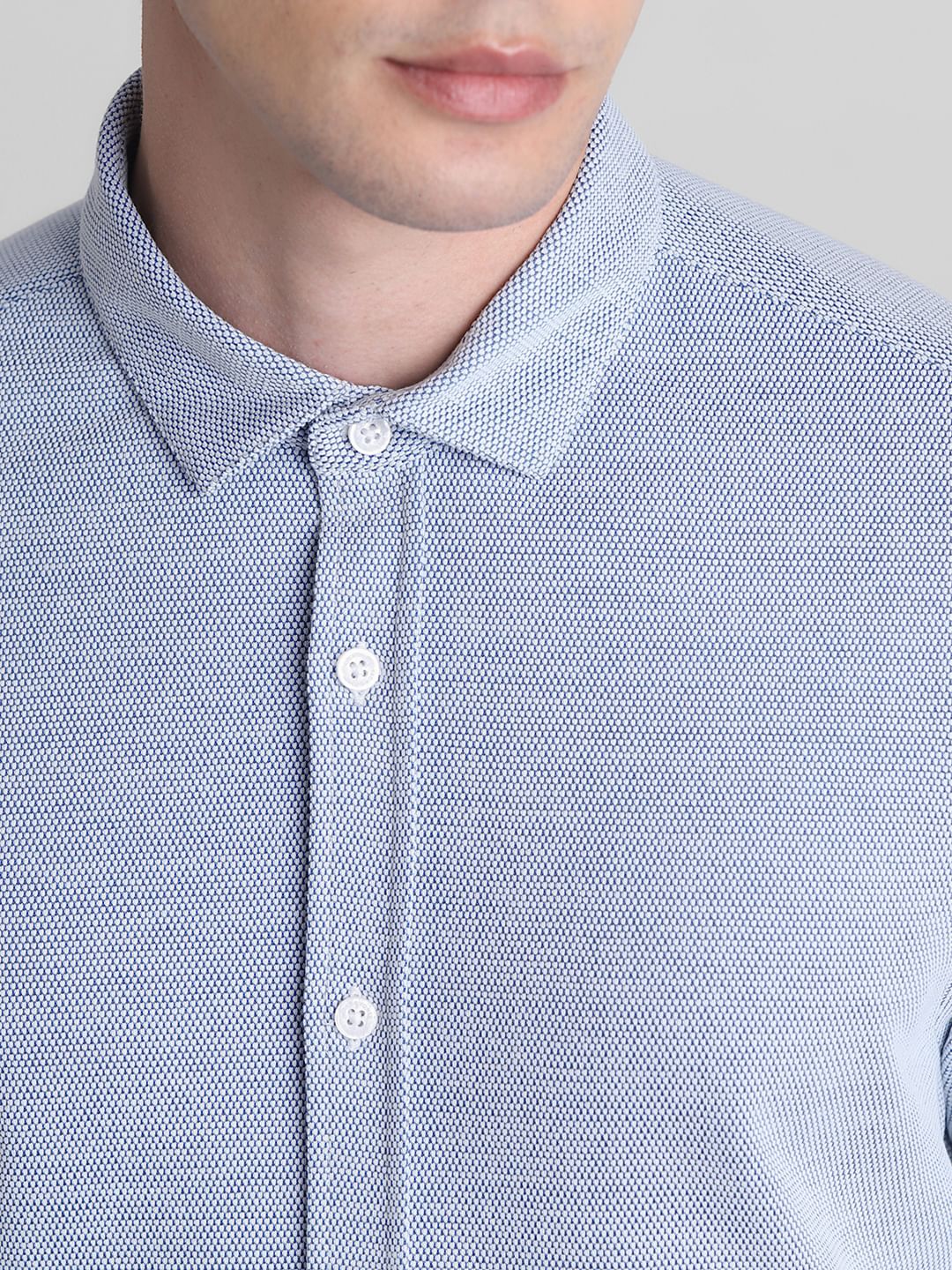 Blue Full Sleeves Shirt