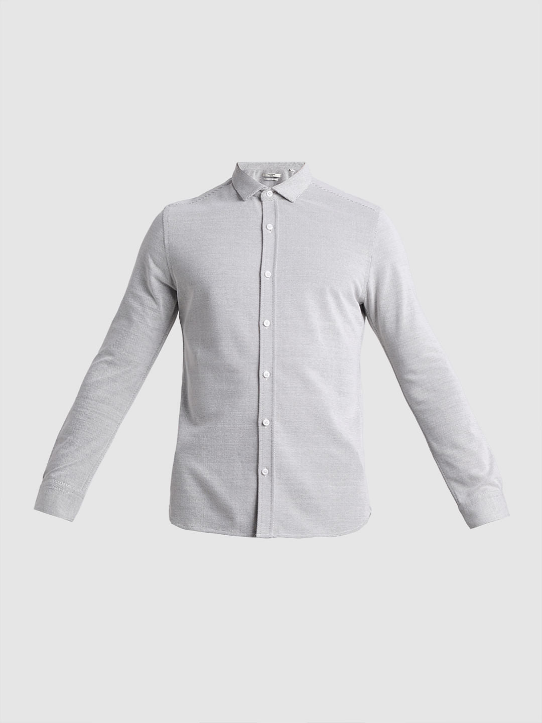 White Slim Fit Full Sleeves Shirt