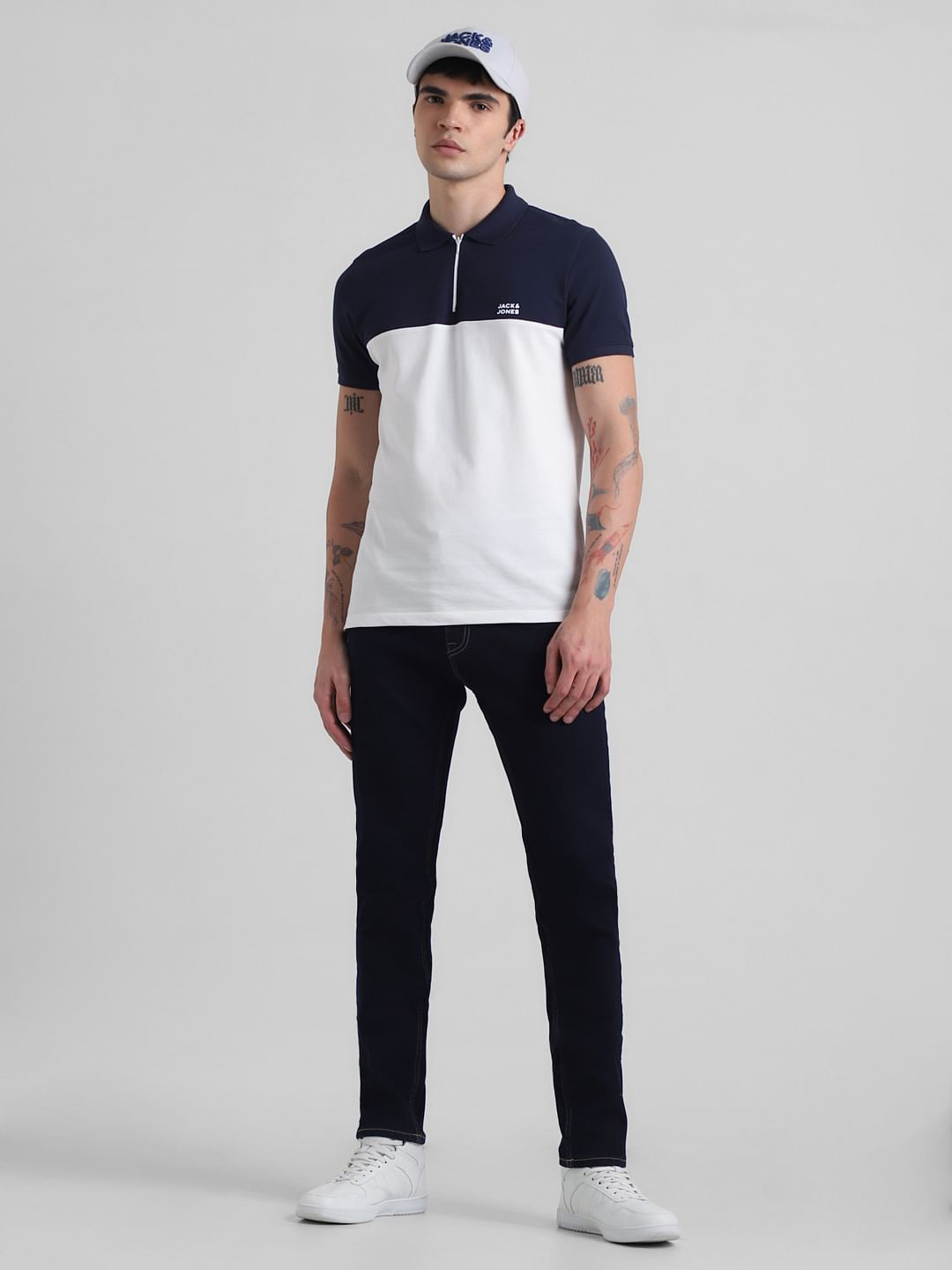 Dark Blue Low Rise Ben Skinny Jeans