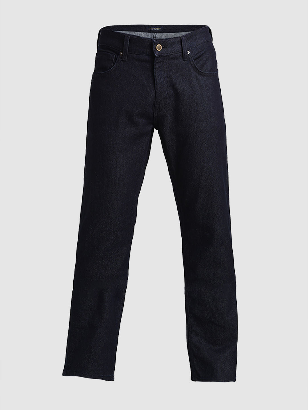 Dark Blue Mid Rise Clark Regular Fit Jeans