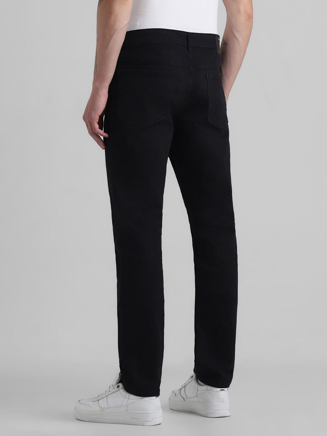 Black Low Rise Glenn Slim Fit Jeans