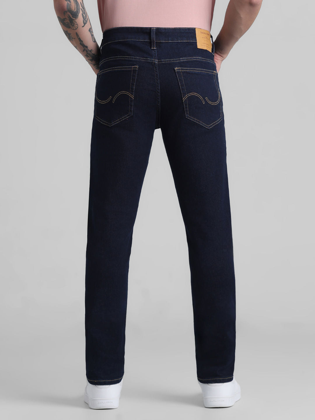 Dark Blue Low Rise Glenn Slim Fit Jeans