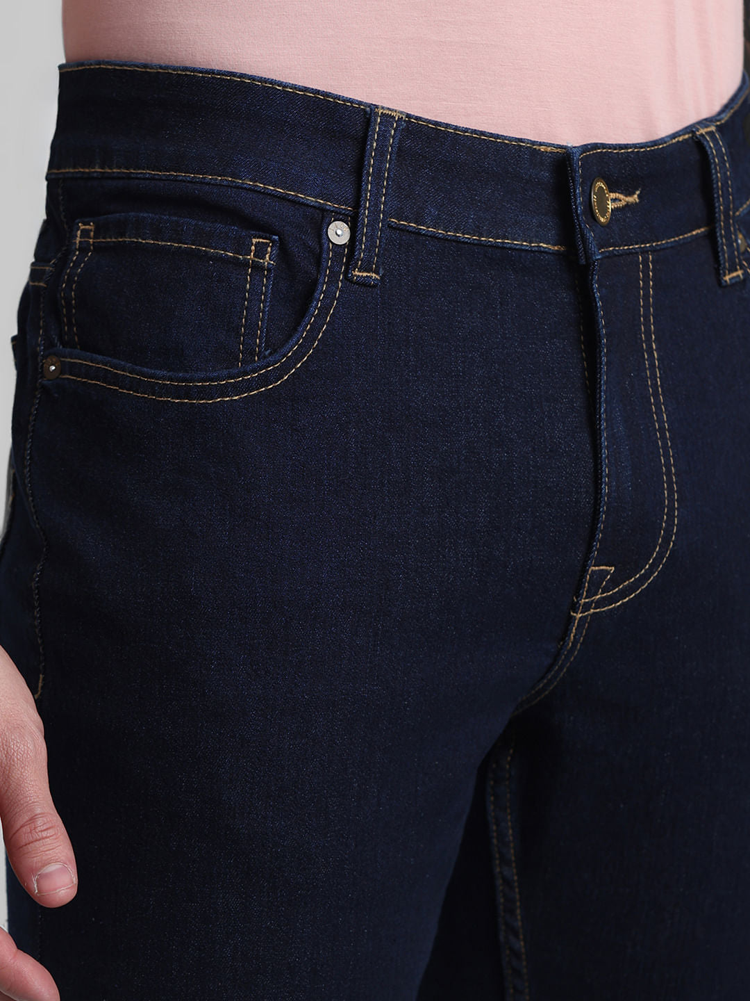 Dark Blue Low Rise Glenn Slim Fit Jeans