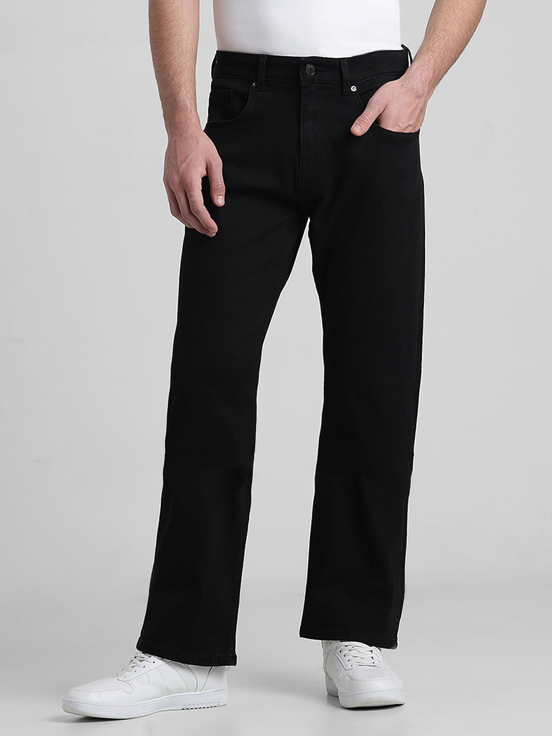 Black High Rise Ray Bootcut Jeans