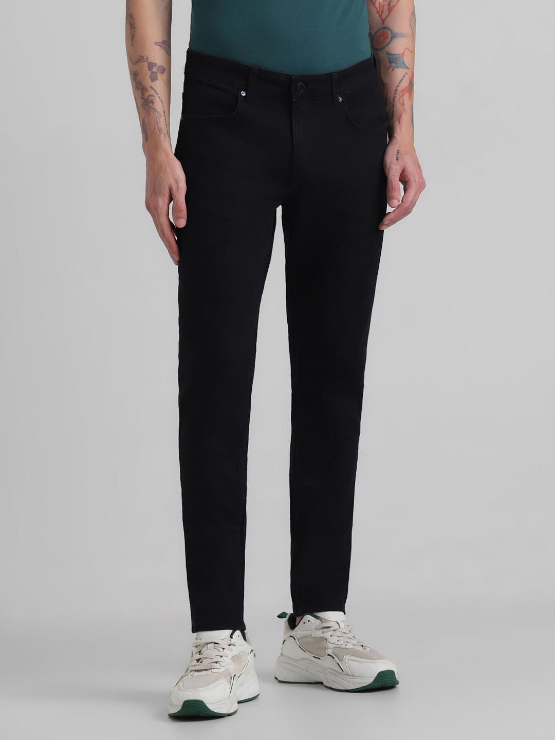 Black Low Rise Ben Skinny Fit Jeans