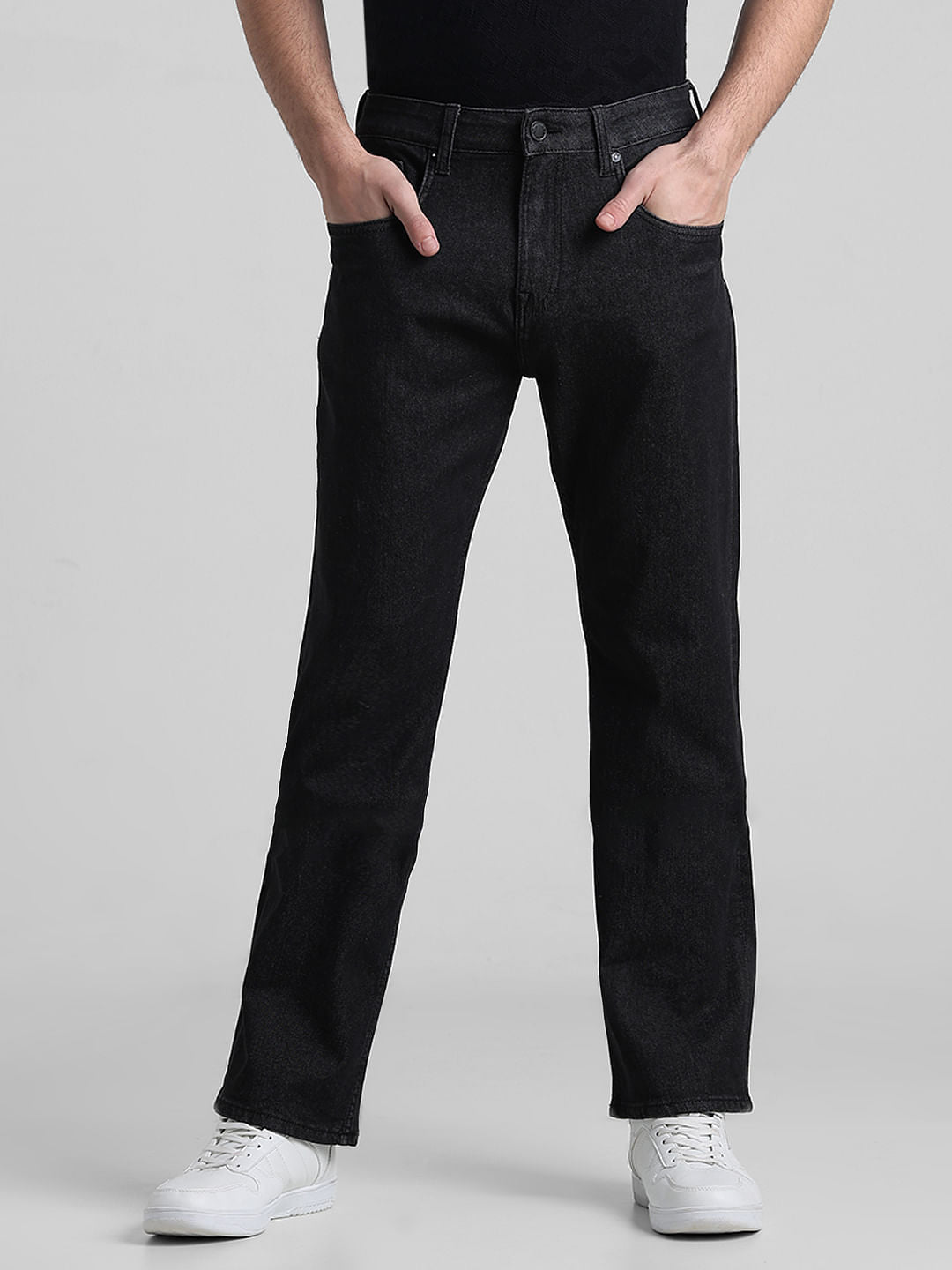 Black High Rise Ray Bootcut Jeans