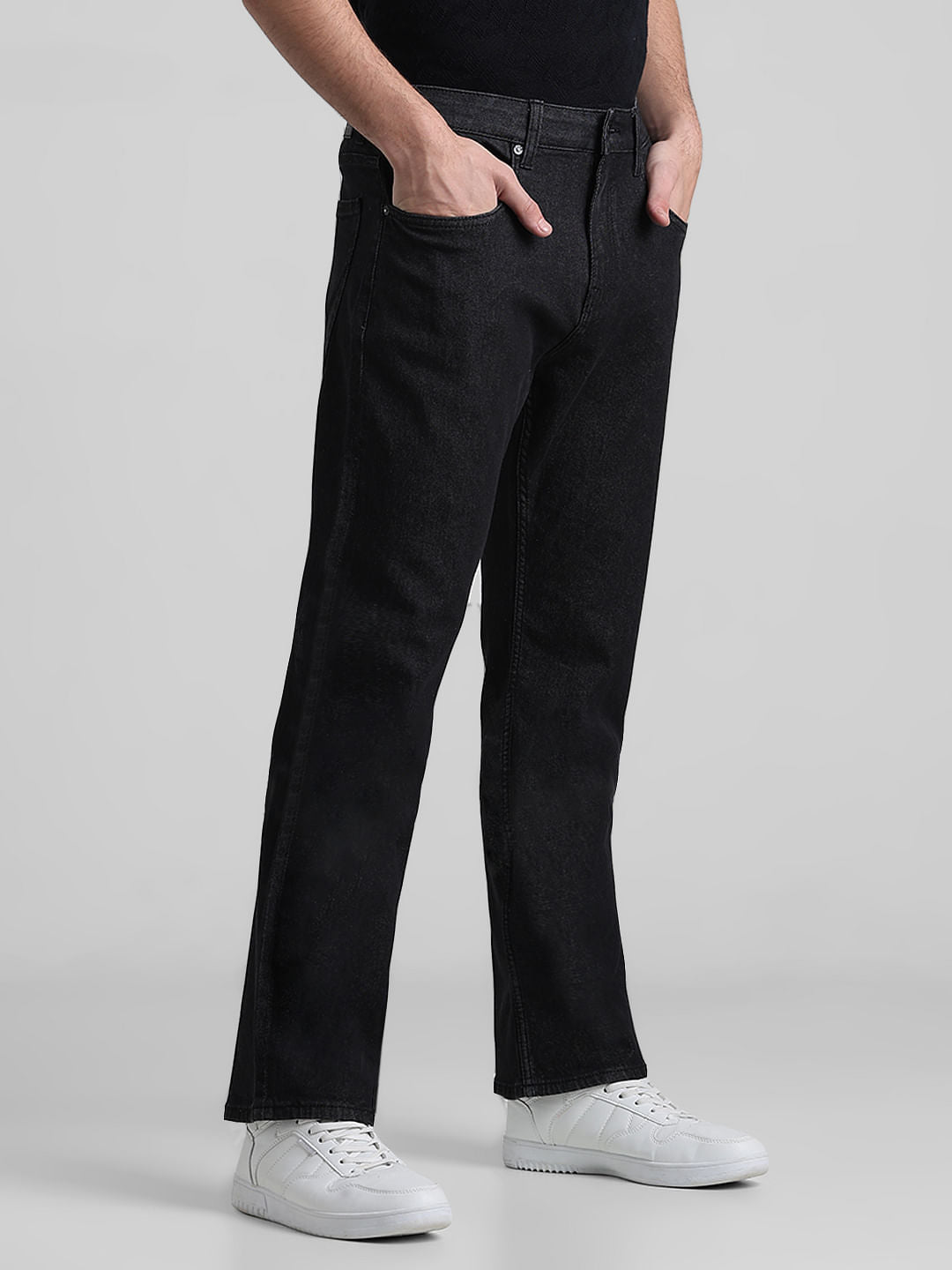 Black High Rise Ray Bootcut Jeans