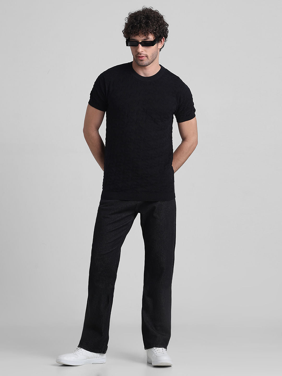 Black High Rise Ray Bootcut Jeans