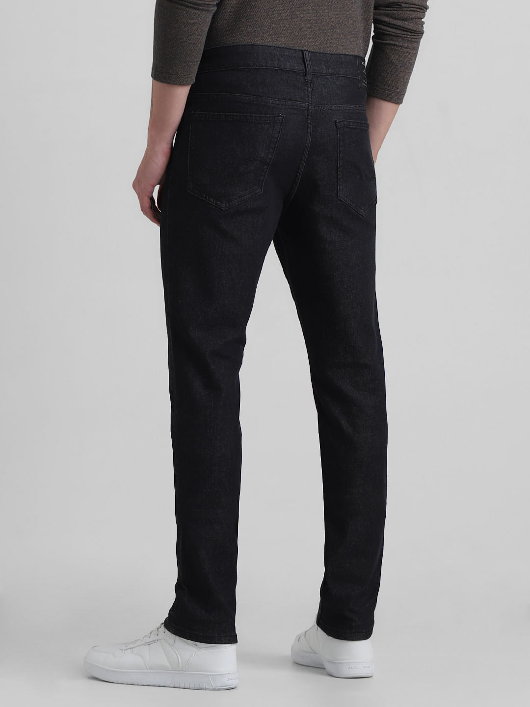 Black Low Rise Glenn Slim Fit Jeans