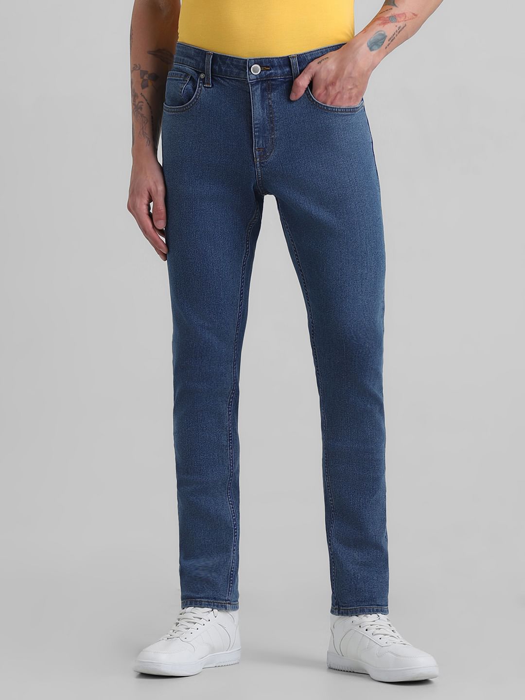 Light Blue Low Rise Glenn Slim Fit Jeans - 28/30
