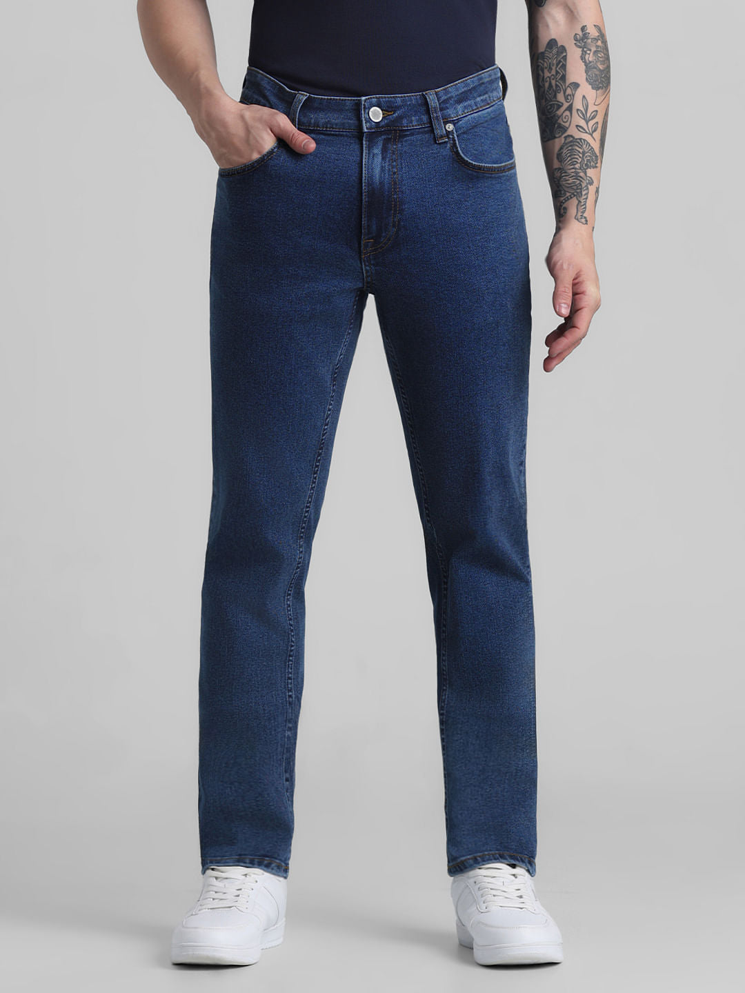 Blue Low Rise Ben Skinny Fit Jeans