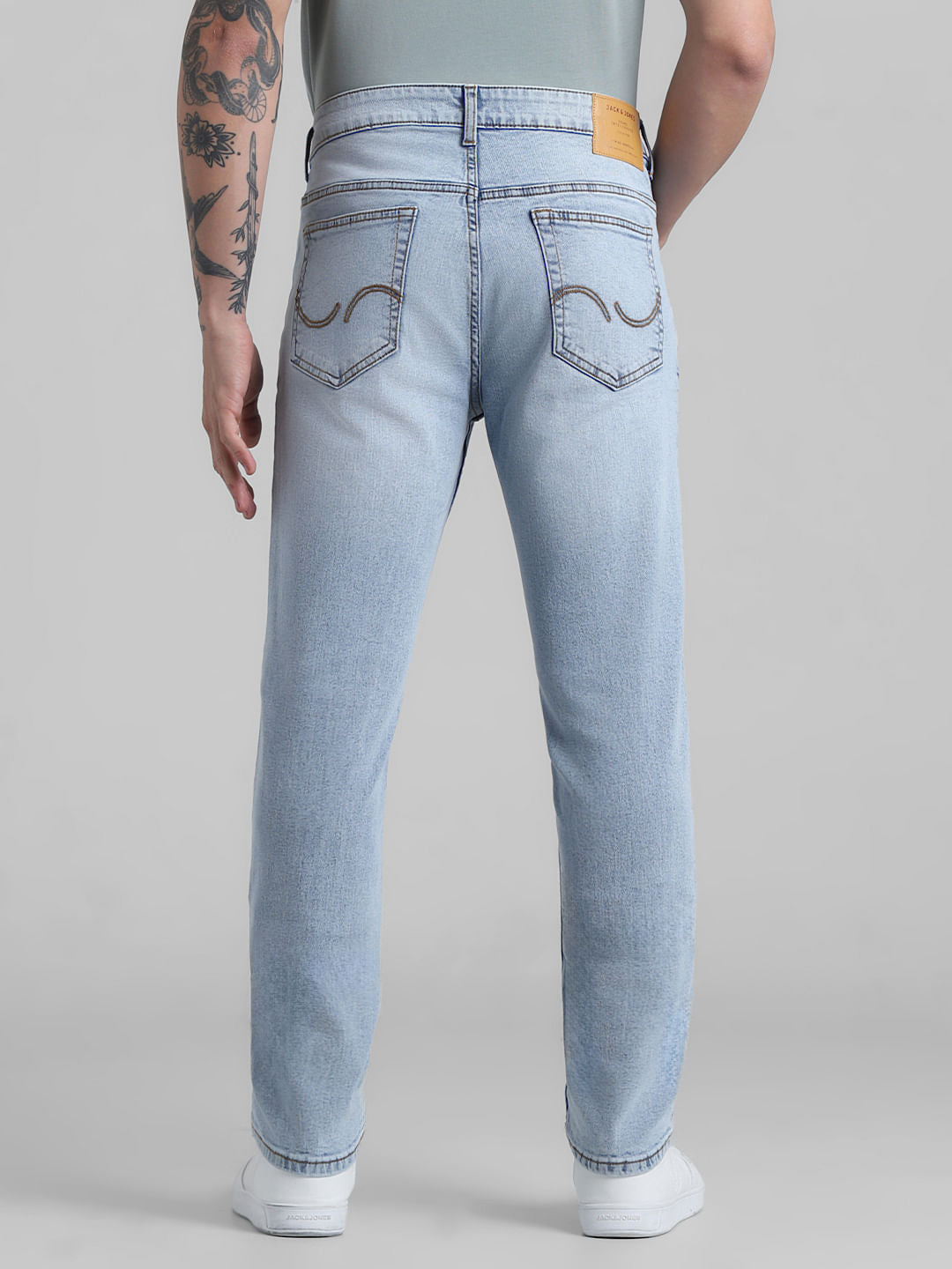 Light Blue Low Rise Washed Ben Skinny Jeans