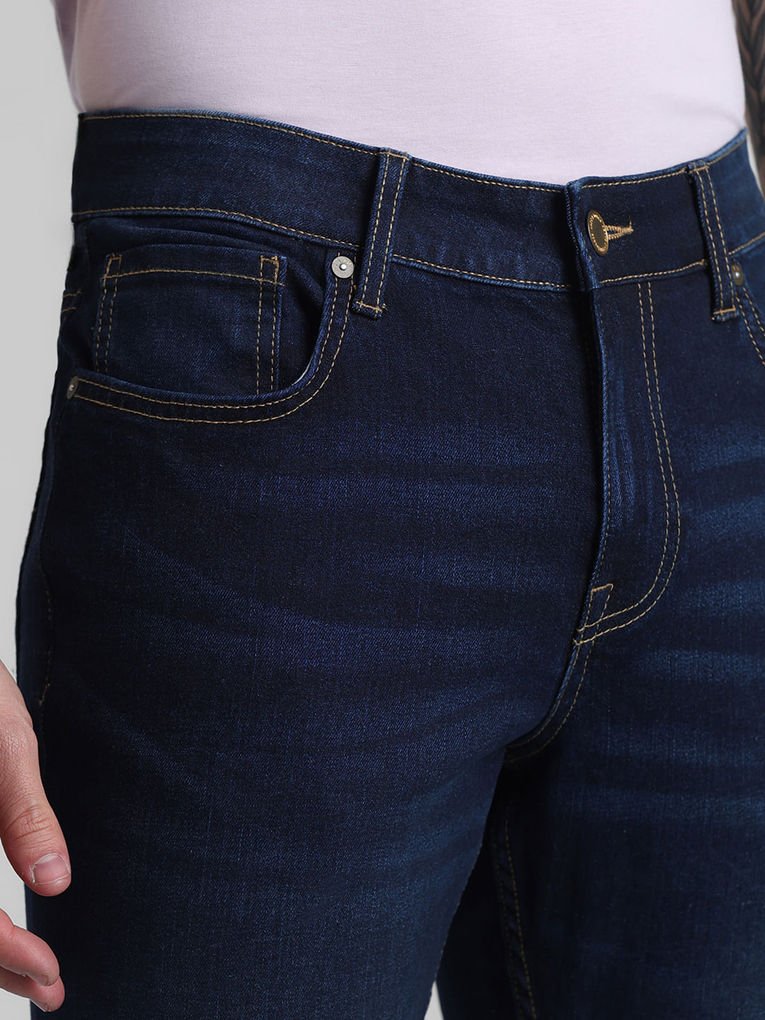 Blue Low Rise Glenn Slim Fit Jeans