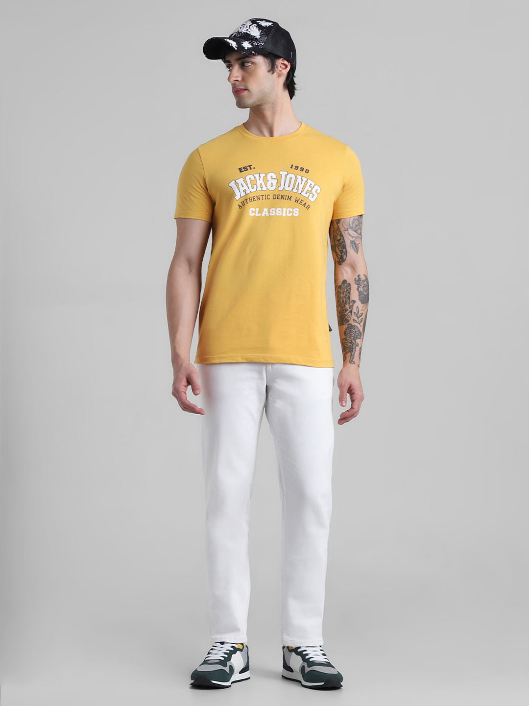 White Low Rise Ben Skinny Fit Jeans