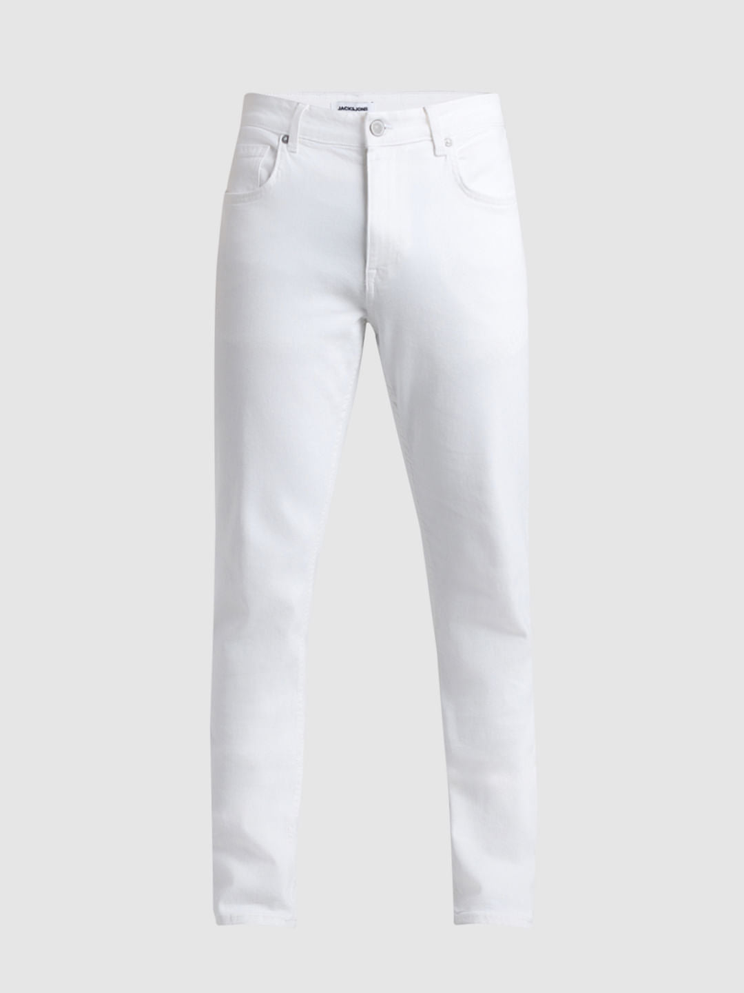 White Low Rise Ben Skinny Fit Jeans