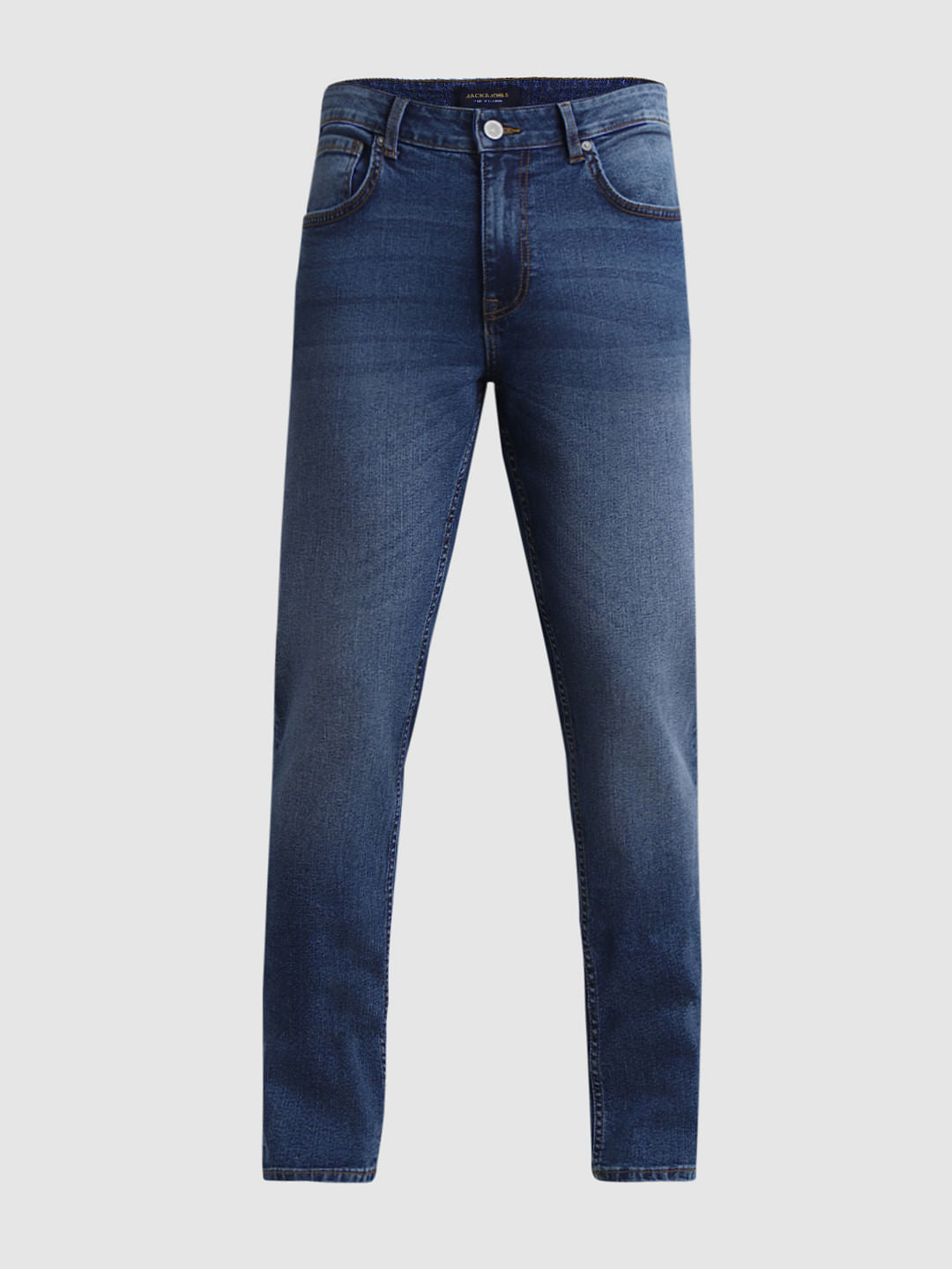 Blue Low Rise Washed Ben Skinny Jeans