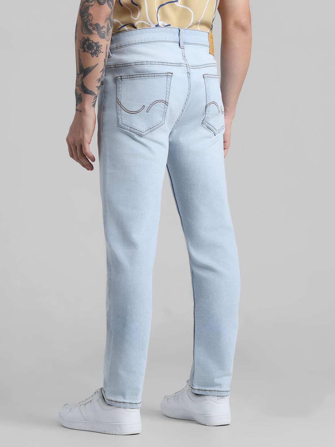 Light Blue Low Rise Washed Ben Skinny Jeans